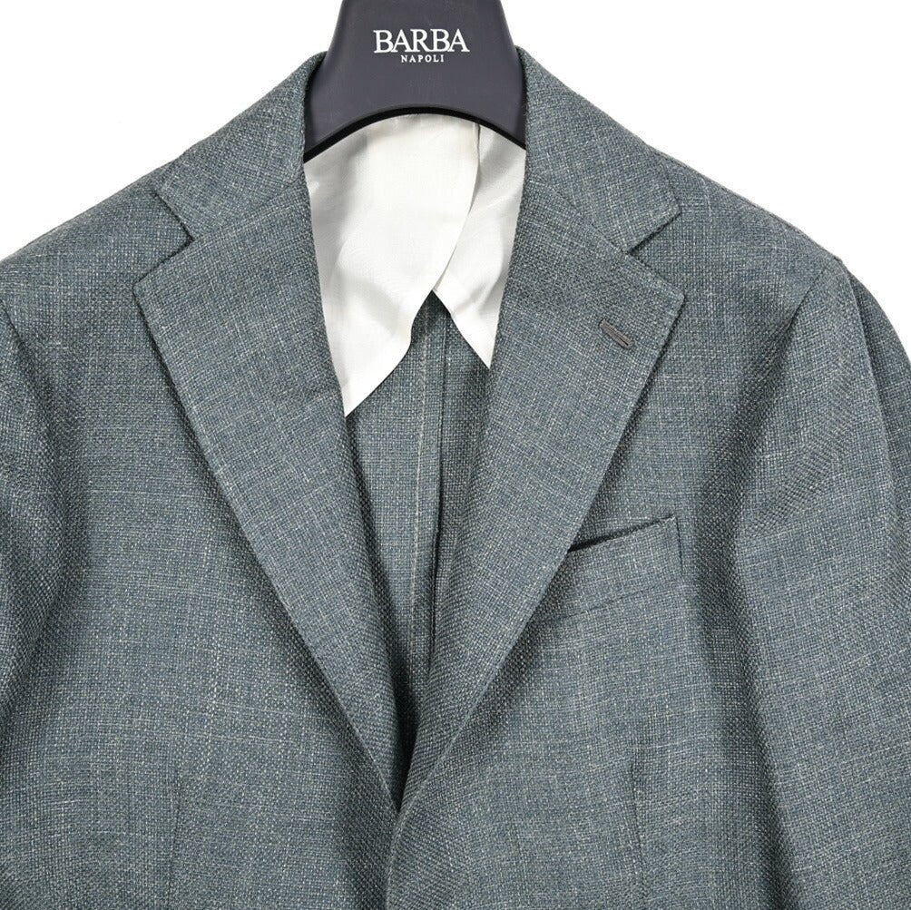 BARBA リネン混ヴァージンウール 2Bシングルテーラードジャケット / JACKET JIM2｜434209-48｜GUARDAROBA MILANO OFFICIAL STORE