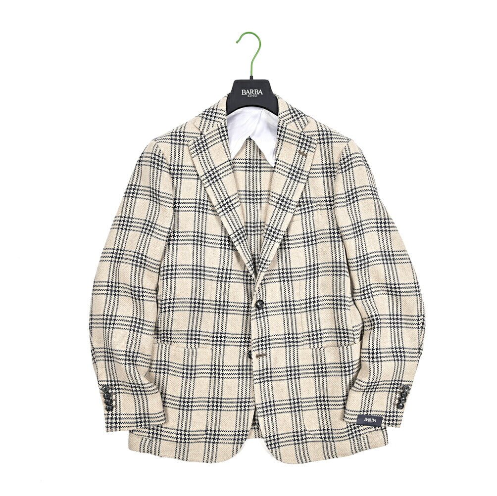 BARBA シルク混リネン 2Bシングルテーラードジャケット / JACKET JIM2｜434235｜GUARDAROBA MILANO OFFICIAL STORE