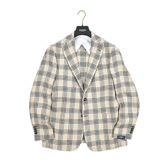 BARBA シルク混リネン 2Bシングルテーラードジャケット / JACKET JIM2｜434235｜GUARDAROBA MILANO OFFICIAL STORE