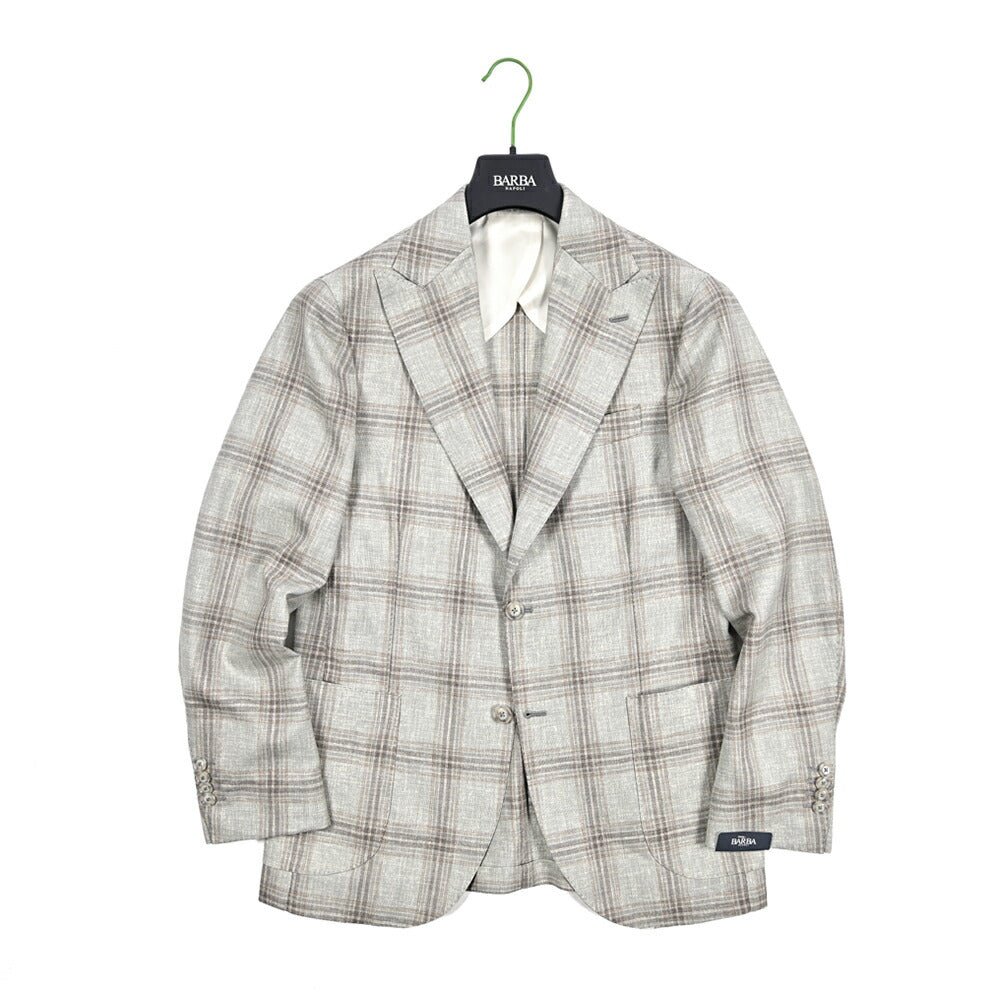 BARBA カシミヤ 混ヴァージンウール 2Bシングルテーラードジャケット / JACKET PL｜434162-48｜GUARDAROBA MILANO OFFICIAL STORE
