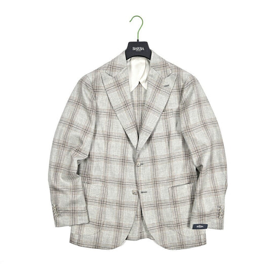 BARBA カシミヤ 混ヴァージンウール 2Bシングルテーラードジャケット / JACKET PL｜434162-48｜GUARDAROBA MILANO OFFICIAL STORE