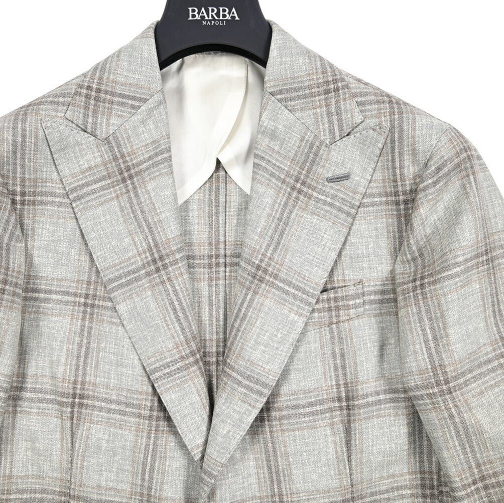 BARBA 春夏カシミヤシルクジャケット48 SALE｜BARBA バルバ / JACKET PL カシミヤ 混ヴァージンウール 2B