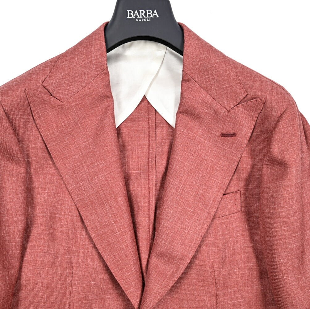 SALE｜BARBA バルバ / JACKET PL リネン混ヴァージンウール 2Bシングル