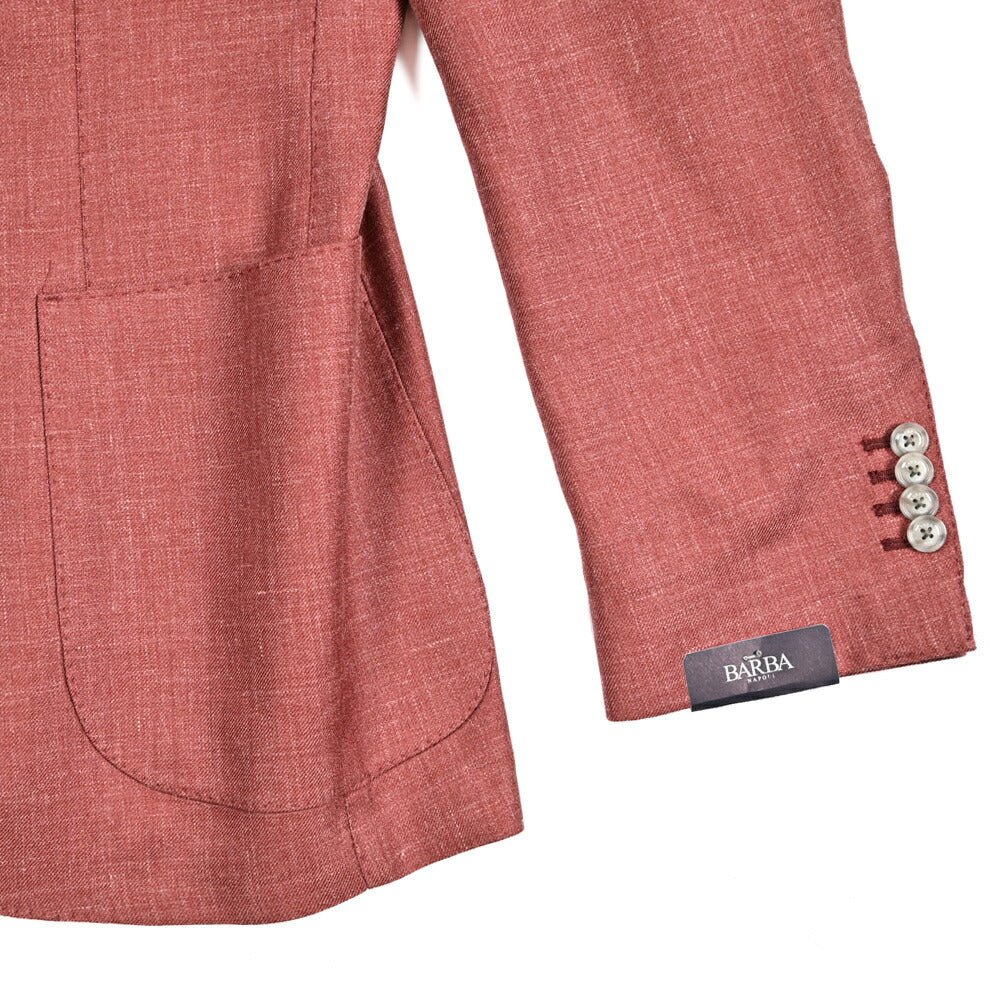 SALE｜BARBA バルバ / JACKET PL リネン混ヴァージンウール 2Bシングル