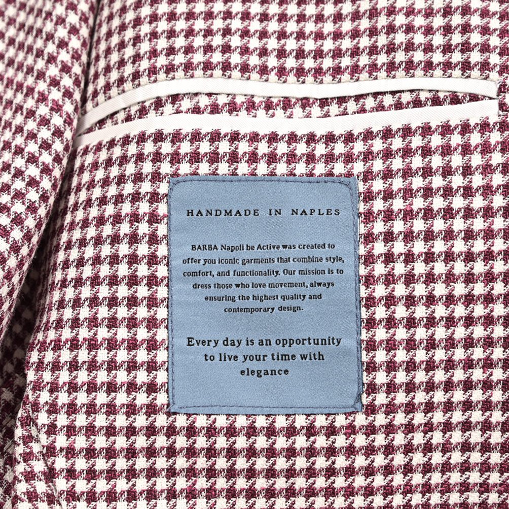 BARBA リネン混ヴァージンウール 2Bシングルテーラードジャケット / JCK ACTIVE｜434226-48｜GUARDAROBA MILANO OFFICIAL STORE