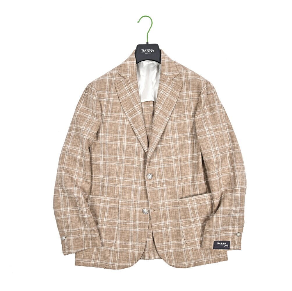 SALE｜BARBA バルバ / DYNAMIC リネンコットン 2Bシングルテーラード