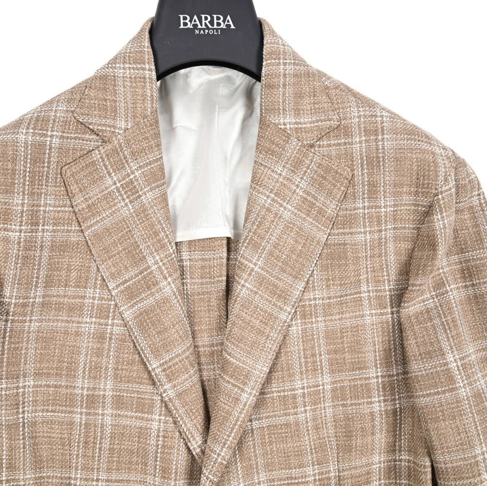 新品【バルバ 】 シルク混 EASY ロロピアーナ 2Bジャケット 50(L) SALE｜BARBA バルバ / EASY J MONO コットンシルク混ウール 2Bシングル
