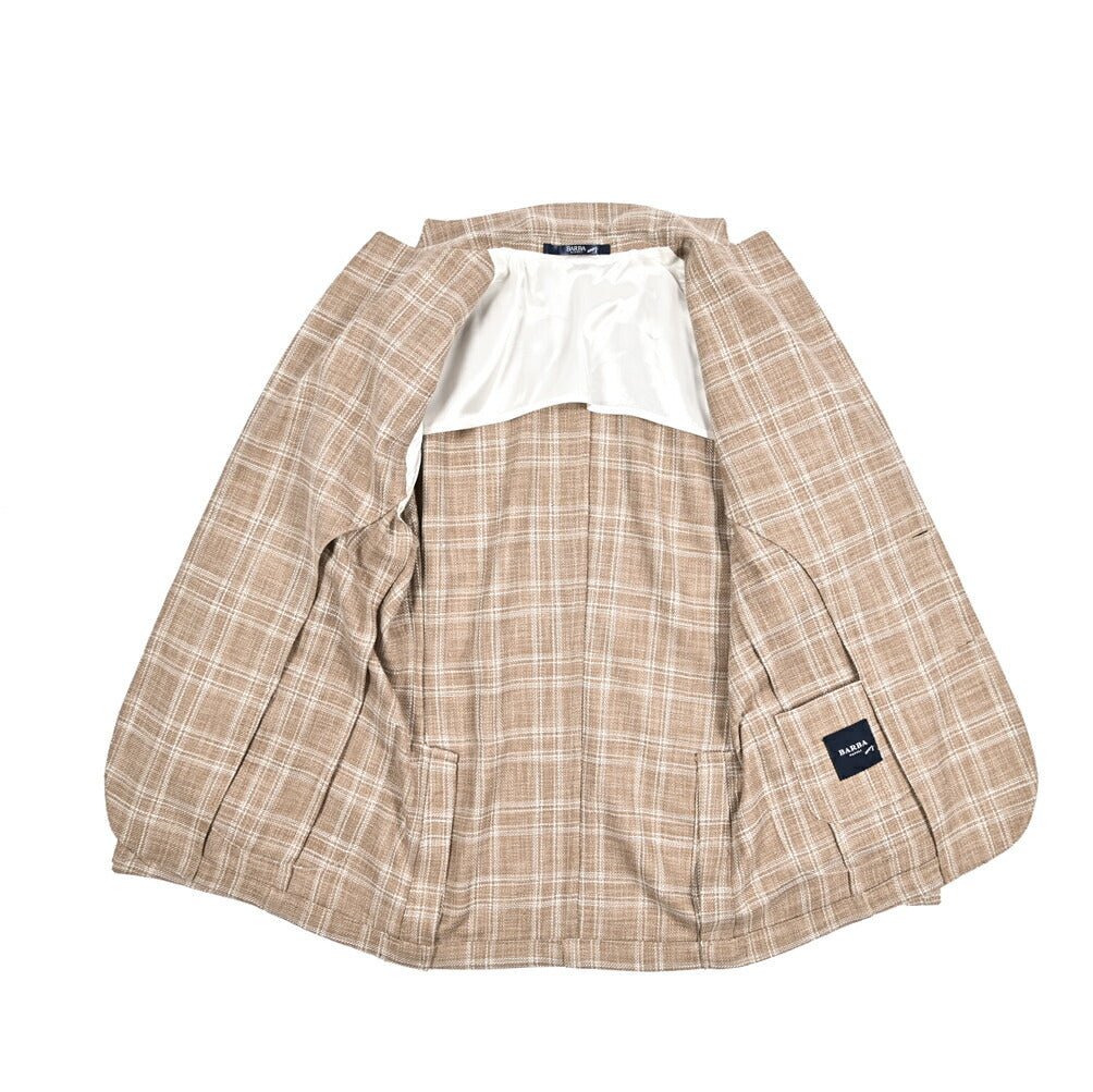 BARBA コットンシルク混ウール 2Bシングルテーラードジャケット Loro Piana ロロピアーナ製生地 (SUMMERTIME) / EASY J MONO｜434187-48｜GUARDAROBA MILANO OFFICIAL STORE