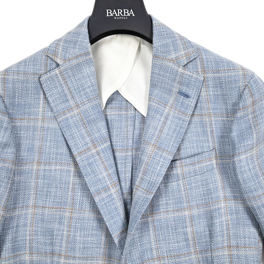 BARBA コットンシルク混ウール 2Bシングルテーラードジャケット Loro Piana ロロピアーナ製生地 (SUMMERTIME) / JACKET JIM2｜434189-48｜GUARDAROBA MILANO OFFICIAL STORE