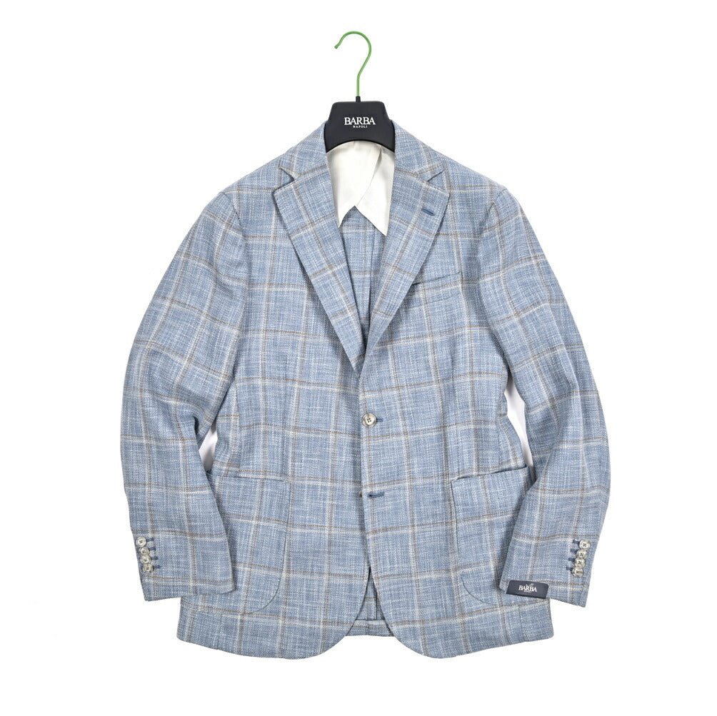 BARBA コットンシルク混ウール 2Bシングルテーラードジャケット Loro Piana ロロピアーナ製生地 (SUMMERTIME) / JACKET JIM2｜434189-48｜GUARDAROBA MILANO OFFICIAL STORE