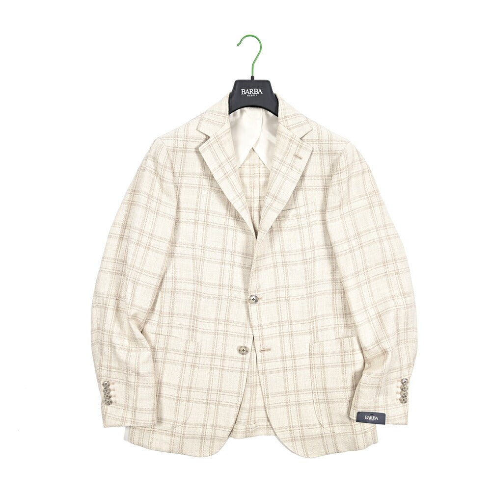 BARBA コットンシルク混ウール 2Bシングルテーラードジャケット Loro Piana ロロピアーナ製生地 (SUMMERTIME) / JACKET JIM2｜434233｜GUARDAROBA MILANO OFFICIAL STORE