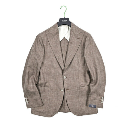 BARBA シルクリネン混ウール 2Bシングルテーラードジャケット Loro Piana ロロピアーナ製生地 (SUMMERTIME) / JACKET PL｜434097-48｜GUARDAROBA MILANO OFFICIAL STORE