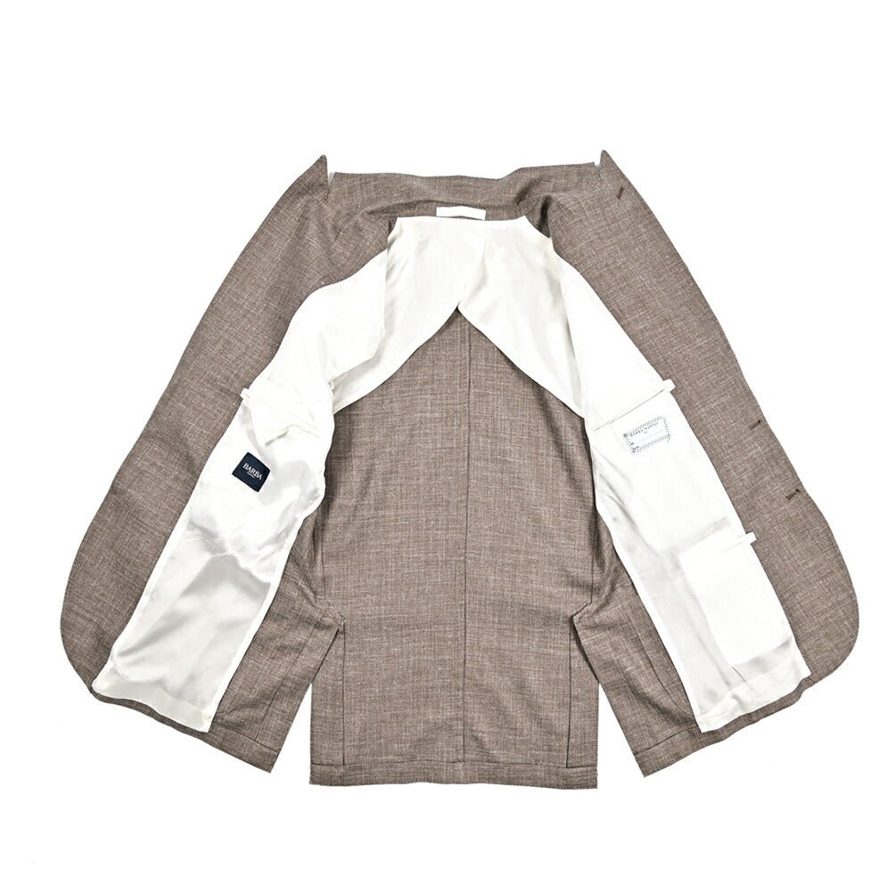 BARBA シルクリネン混ウール 2Bシングルテーラードジャケット Loro Piana ロロピアーナ製生地 (SUMMERTIME) / JACKET PL｜434097-48｜GUARDAROBA MILANO OFFICIAL STORE