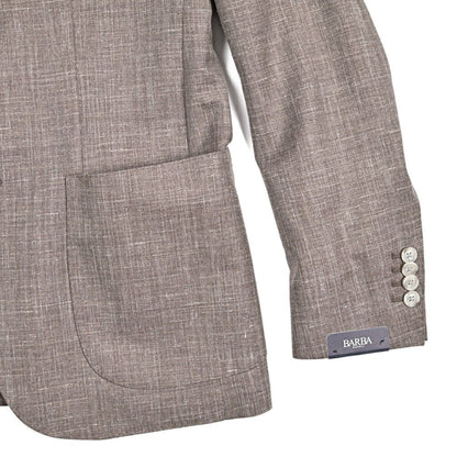 BARBA ウール混リネン 段返り3Bシングルテーラードジャケット / JACKET JIMMY｜434105-48｜GUARDAROBA MILANO OFFICIAL STORE