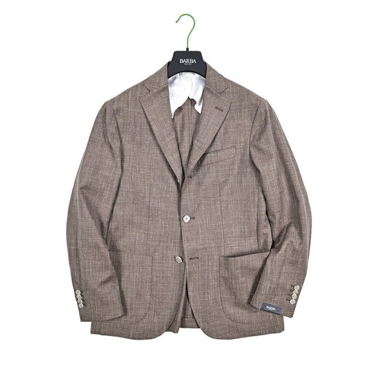 BARBA ウール混リネン 段返り3Bシングルテーラードジャケット / JACKET JIMMY｜434105-48｜GUARDAROBA MILANO OFFICIAL STORE