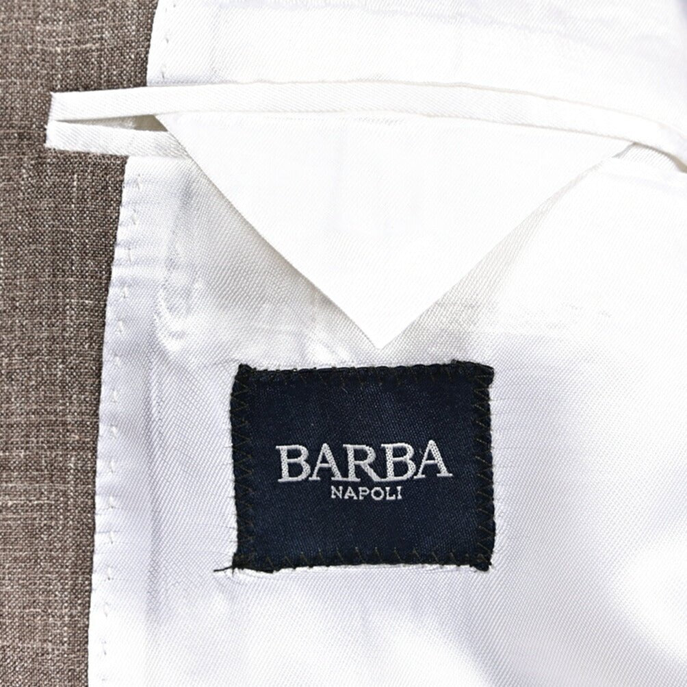 SALE｜BARBA バルバ / JACKET JIMMY ウール混リネン 段返り3Bシングル