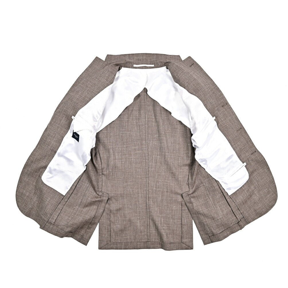 BARBA ウール混リネン 段返り3Bシングルテーラードジャケット / JACKET JIMMY｜434105-48｜GUARDAROBA MILANO OFFICIAL STORE