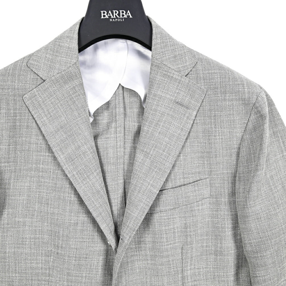 BARBA ウール混コットン 段返り3Bシングルテーラードジャケット / JACKET JIMMY｜434130-48｜GUARDAROBA MILANO OFFICIAL STORE
