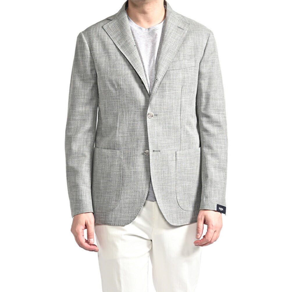 BARBA ウール混コットン 段返り3Bシングルテーラードジャケット / JACKET JIMMY｜434130-48｜GUARDAROBA MILANO OFFICIAL STORE