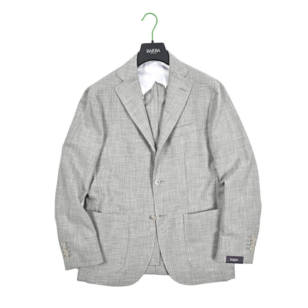 BARBA ウール混コットン 段返り3Bシングルテーラードジャケット / JACKET JIMMY｜434130-48｜GUARDAROBA MILANO OFFICIAL STORE