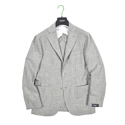 BARBA ウール混コットン 段返り3Bシングルテーラードジャケット / JACKET JIMMY｜434130-48｜GUARDAROBA MILANO OFFICIAL STORE