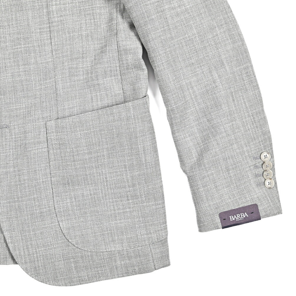 BARBA ウール混コットン 段返り3Bシングルテーラードジャケット / JACKET JIMMY｜434130-48｜GUARDAROBA MILANO OFFICIAL STORE