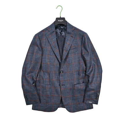 BARBA シルクリネン混ウール 段返り3Bシングルテーラードジャケット / JACKET JIMMY｜434165-48｜GUARDAROBA MILANO OFFICIAL STORE