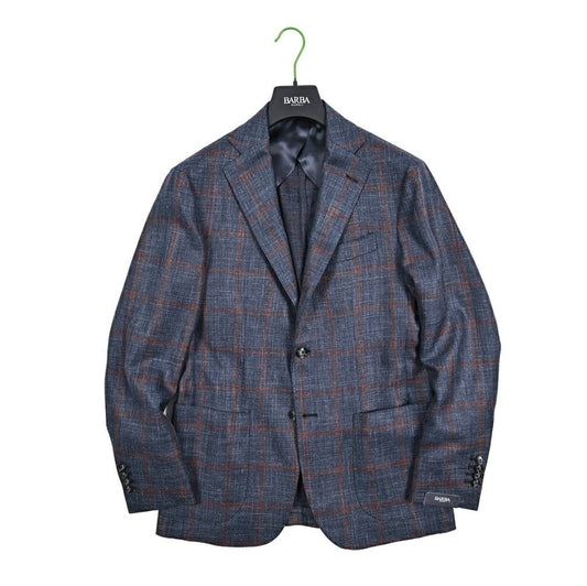 BARBA シルクリネン混ウール 段返り3Bシングルテーラードジャケット / JACKET JIMMY｜434165-48｜GUARDAROBA MILANO OFFICIAL STORE