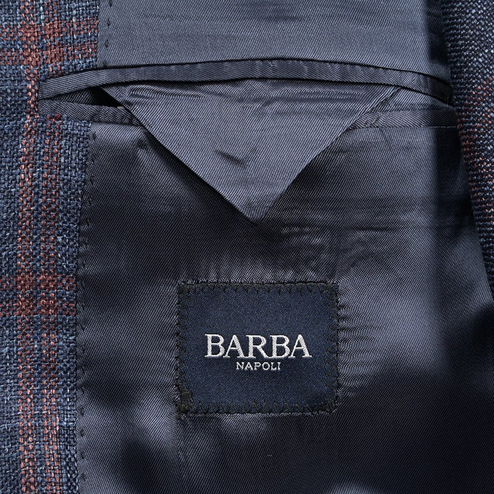 BARBA シルクリネン混ウール 段返り3Bシングルテーラードジャケット / JACKET JIMMY｜434165-48｜GUARDAROBA MILANO OFFICIAL STORE