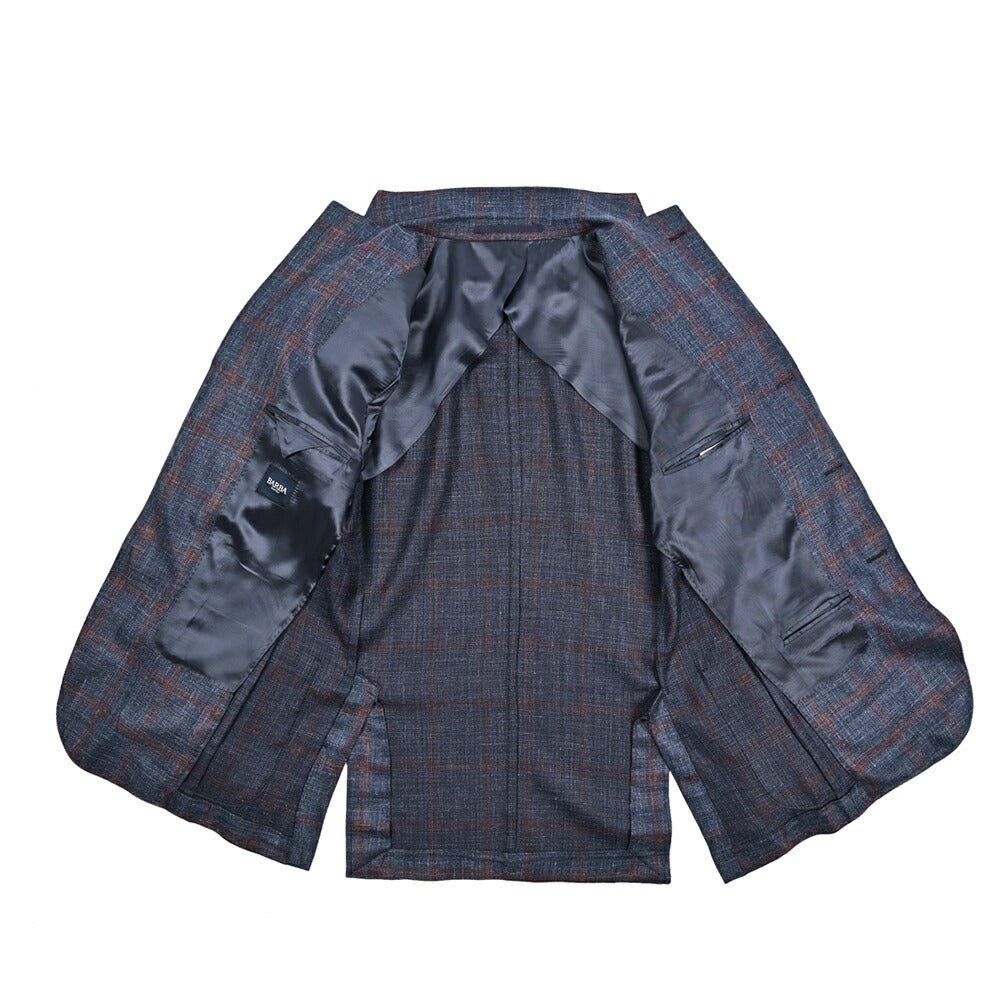 BARBA シルクリネン混ウール 段返り3Bシングルテーラードジャケット / JACKET JIMMY｜434165-48｜GUARDAROBA MILANO OFFICIAL STORE