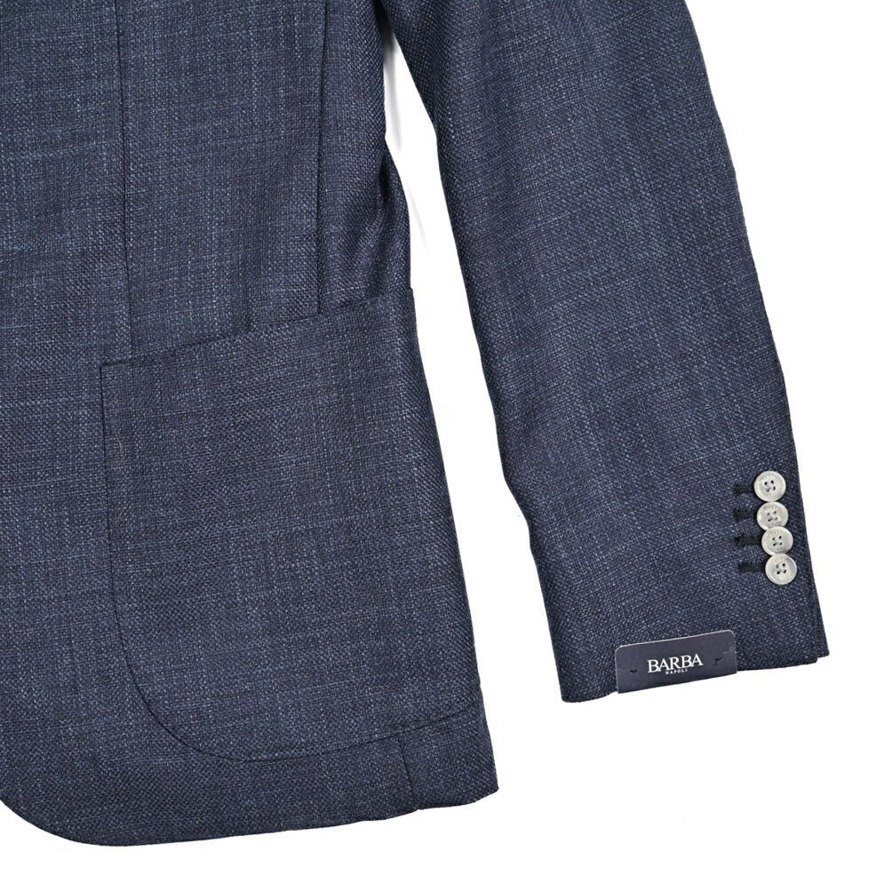 BARBA シルクリネン混ウール 段返り3Bシングルテーラードジャケット / JACKET JIMMY｜434175-50｜GUARDAROBA MILANO OFFICIAL STORE