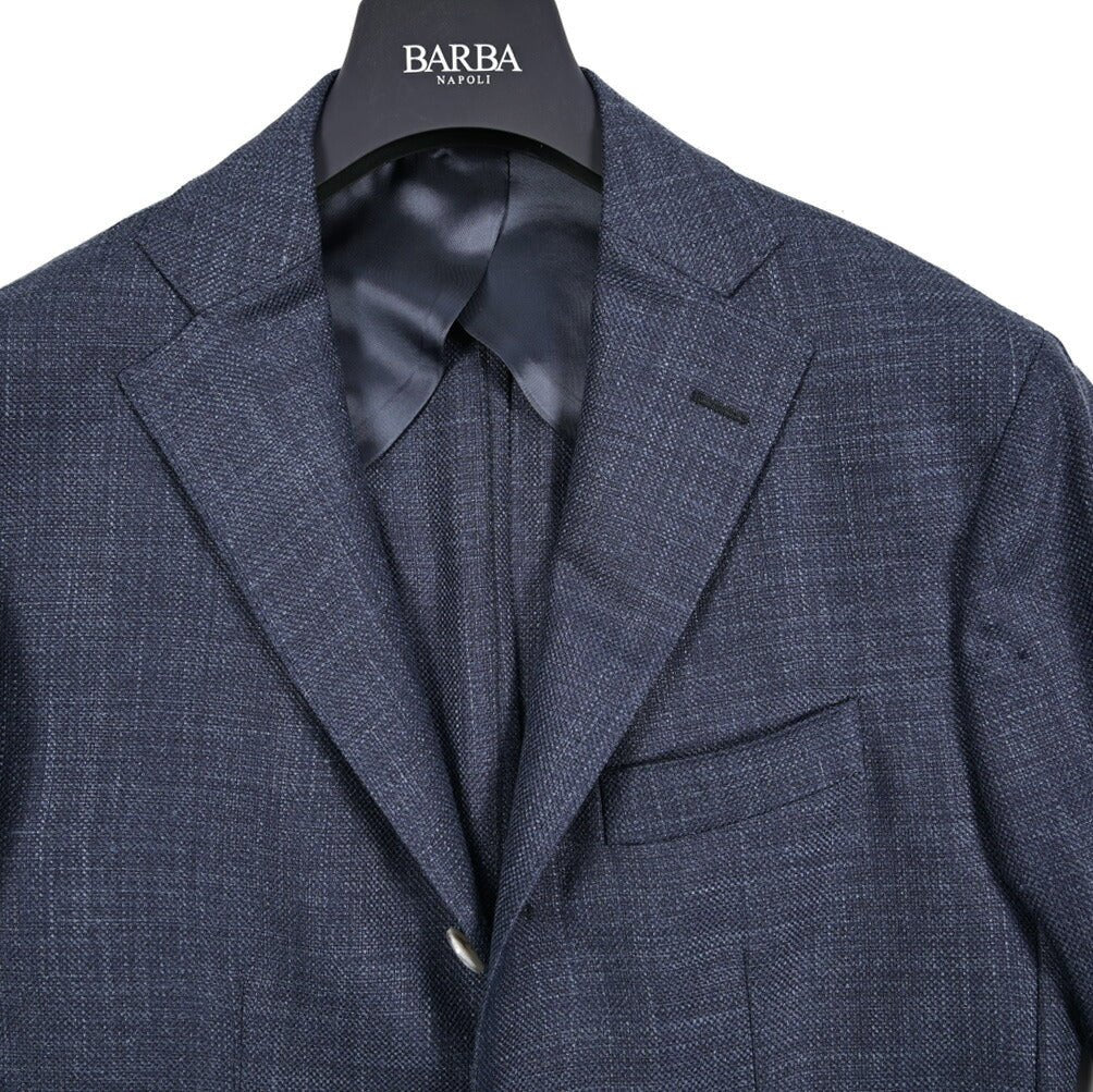 SALE｜BARBA バルバ / JACKET JIMMY シルクリネン混ウール 段返り3B