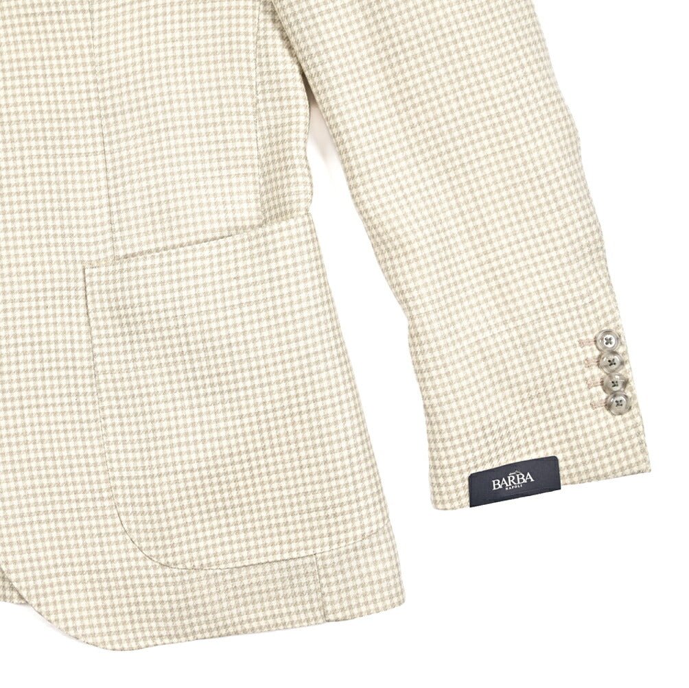 BARBA シルクリネン混ウール 段返り3Bシングルテーラードジャケット / JACKET JIMMY｜434182-48｜GUARDAROBA MILANO OFFICIAL STORE
