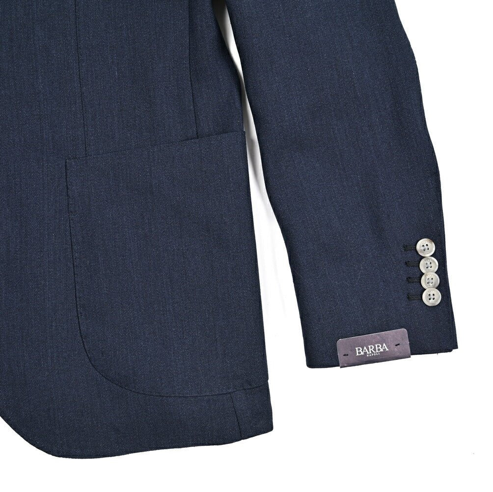 BARBA ウール混リネン 段返り3Bシングルテーラードジャケット / JACKET JIMMY｜434195-48｜GUARDAROBA MILANO OFFICIAL STORE