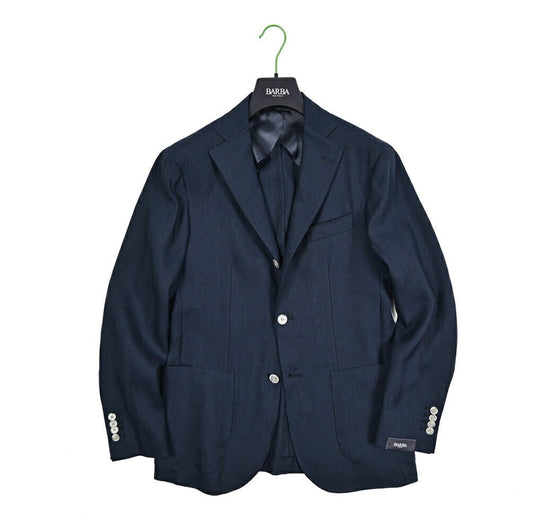 BARBA ウール混リネン 段返り3Bシングルテーラードジャケット / JACKET JIMMY｜434195-48｜GUARDAROBA MILANO OFFICIAL STORE