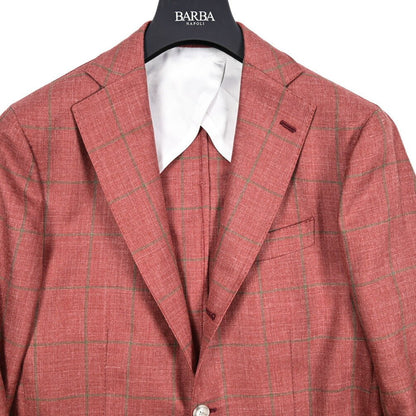 BARBA リネン混ヴァージンウール 段返り3Bシングルテーラードジャケット / JACKET JIMMY｜434211-48｜GUARDAROBA MILANO OFFICIAL STORE