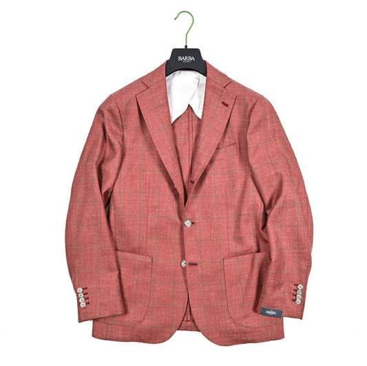 BARBA リネン混ヴァージンウール 段返り3Bシングルテーラードジャケット / JACKET JIMMY｜434211-48｜GUARDAROBA MILANO OFFICIAL STORE
