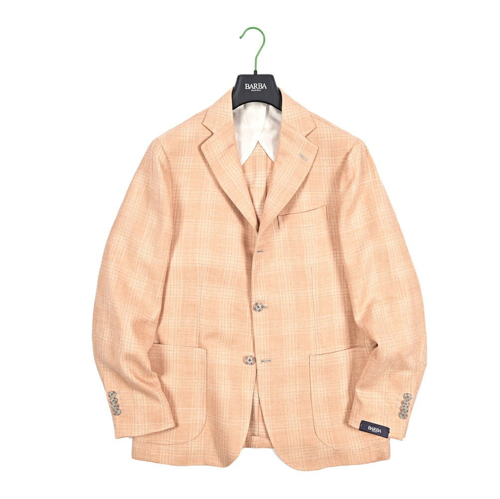 BARBA シルクリネン混ウール 3Bシングルテーラードジャケット / JACKET JIMMY｜434241｜GUARDAROBA MILANO OFFICIAL STORE