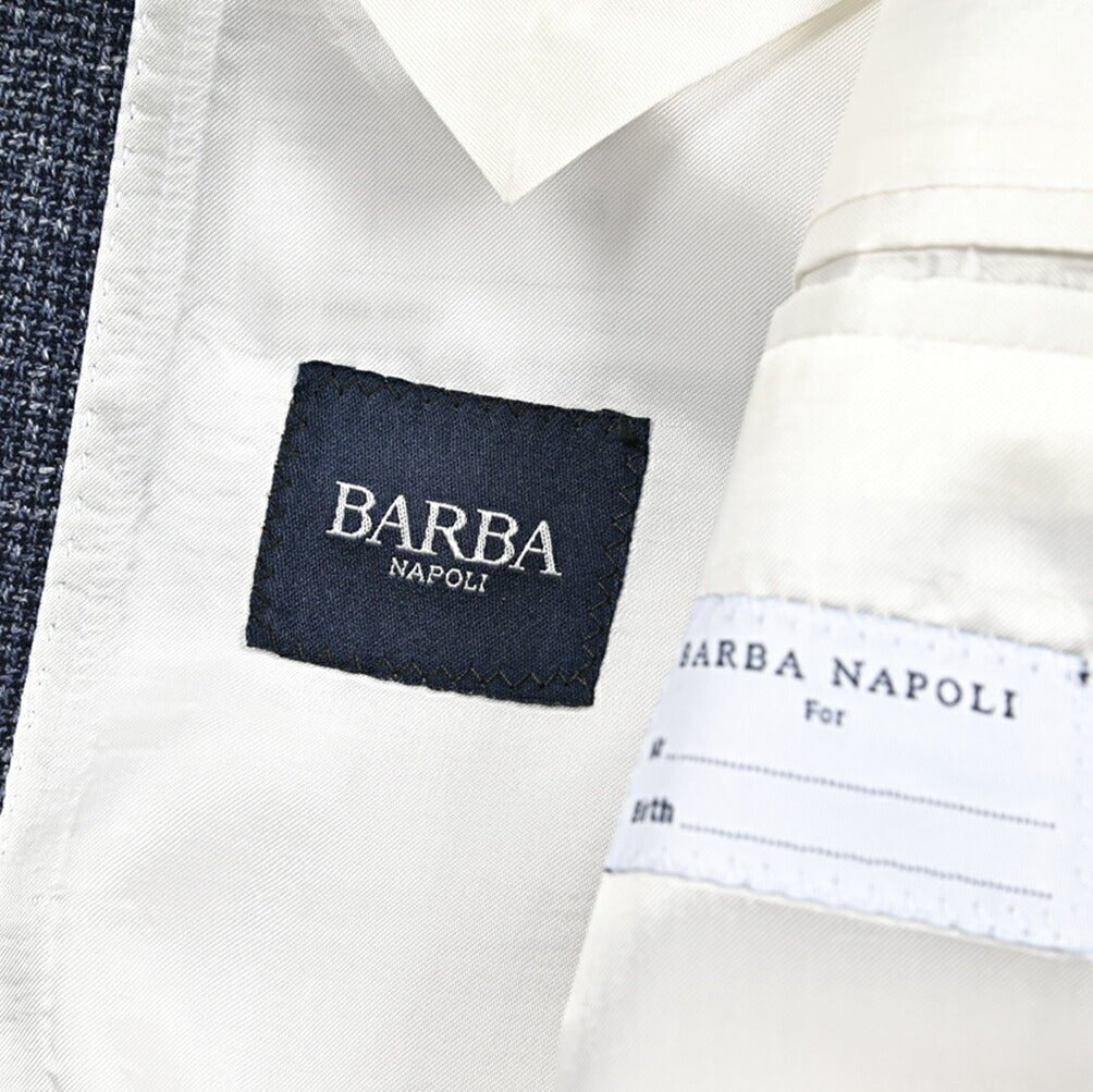 SALE｜BARBA バルバ / JACKET JIMMY リネンシルク混ウール 段返り3B