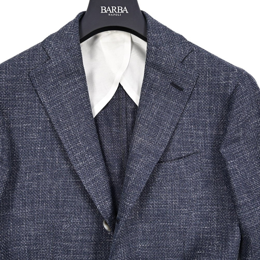 BARBA リネンシルク混ウール 段返り3Bシングルテーラードジャケット Loro Piana ロロピアーナ製生地 (SUMMERTIME) / JACKET JIMMY｜434159-48｜GUARDAROBA MILANO OFFICIAL STORE