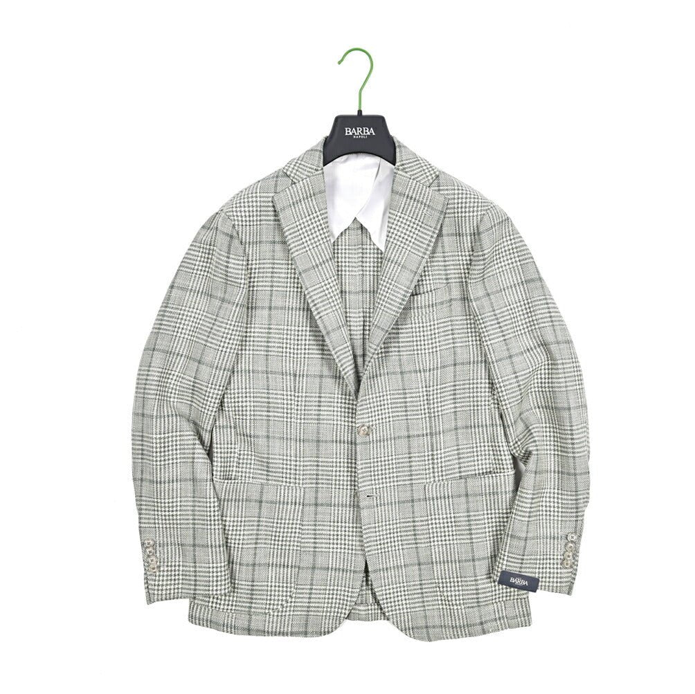 BARBA コットンシルク混ウール 段返り3Bシングルテーラードジャケット Loro Piana ロロピアーナ製生地 (SUMMERTIME) / JACKET JIMMY｜434193-48｜GUARDAROBA MILANO OFFICIAL STORE