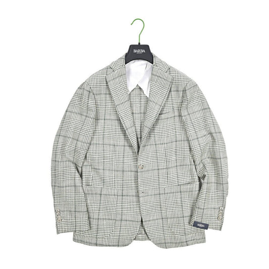 BARBA コットンシルク混ウール 段返り3Bシングルテーラードジャケット Loro Piana ロロピアーナ製生地 (SUMMERTIME) / JACKET JIMMY｜434193-48｜GUARDAROBA MILANO OFFICIAL STORE