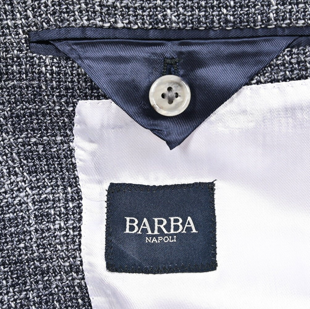 BARBA コットンシルク混ウール 段返り3Bシングルテーラードジャケット Loro Piana ロロピアーナ製生地 (SUMMERTIME) / JACKET JIMMY｜434232｜GUARDAROBA MILANO OFFICIAL STORE