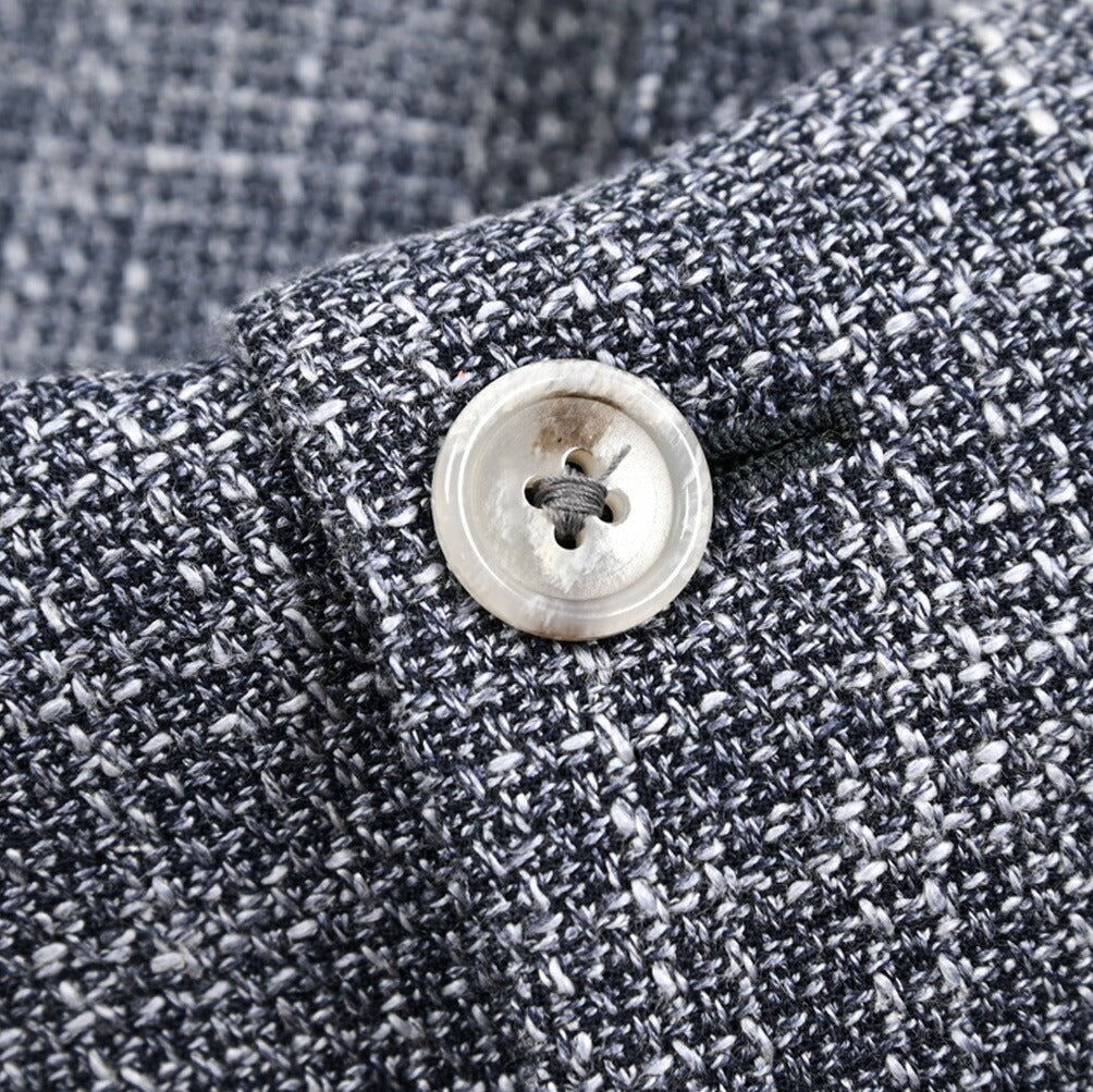 BARBA コットンシルク混ウール 段返り3Bシングルテーラードジャケット Loro Piana ロロピアーナ製生地 (SUMMERTIME) / JACKET JIMMY｜434232｜GUARDAROBA MILANO OFFICIAL STORE