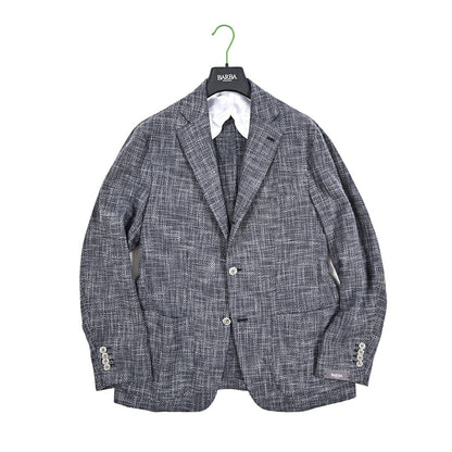 BARBA コットンシルク混ウール 段返り3Bシングルテーラードジャケット Loro Piana ロロピアーナ製生地 (SUMMERTIME) / JACKET JIMMY｜434232｜GUARDAROBA MILANO OFFICIAL STORE