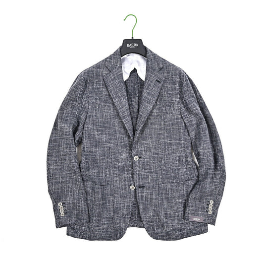 BARBA コットンシルク混ウール 段返り3Bシングルテーラードジャケット Loro Piana ロロピアーナ製生地 (SUMMERTIME) / JACKET JIMMY｜434232｜GUARDAROBA MILANO OFFICIAL STORE
