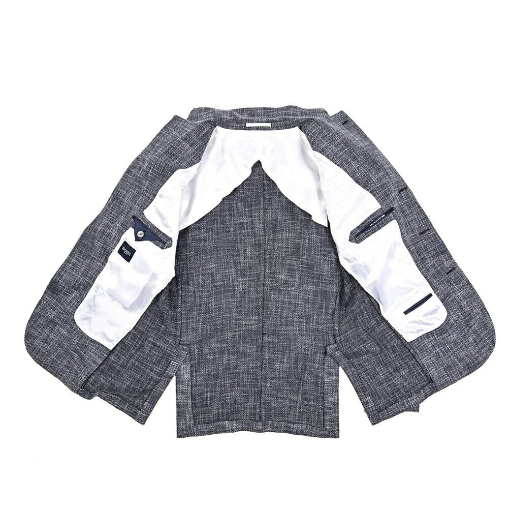 BARBA コットンシルク混ウール 段返り3Bシングルテーラードジャケット Loro Piana ロロピアーナ製生地 (SUMMERTIME) / JACKET JIMMY｜434232｜GUARDAROBA MILANO OFFICIAL STORE