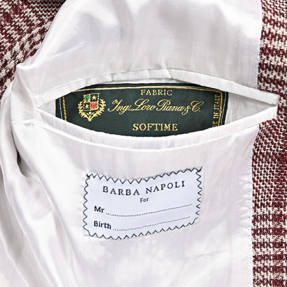 SALE｜BARBA バルバ / JACKET JIMMY コットン混ヴァージンウール 段