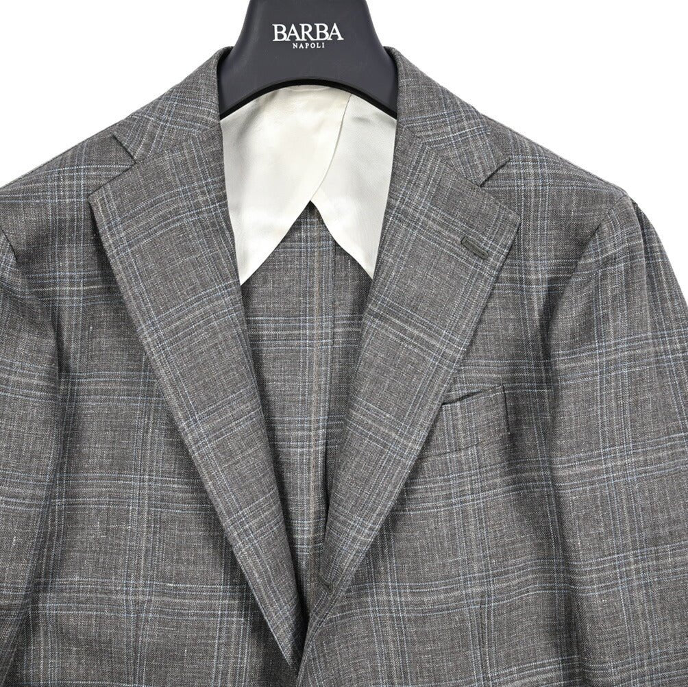 BARBA リネン混ヴァージンウール 段返り3Bシングルテーラードジャケット Loro Piana製生地(SUMMERTIME) / JACKET LONG｜434197-48｜GUARDAROBA MILANO OFFICIAL STORE