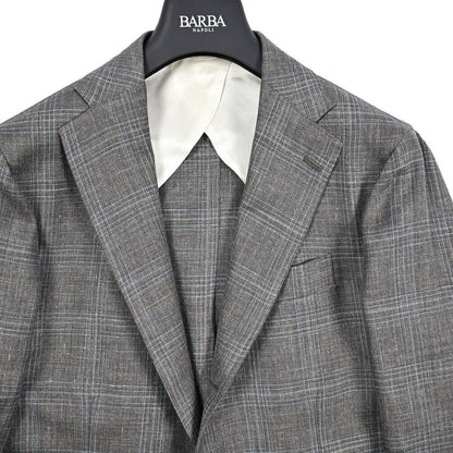 BARBA リネン混ヴァージンウール 段返り3Bシングルテーラードジャケット Loro Piana製生地(SUMMERTIME) / JACKET LONG｜434197-48｜GUARDAROBA MILANO OFFICIAL STORE